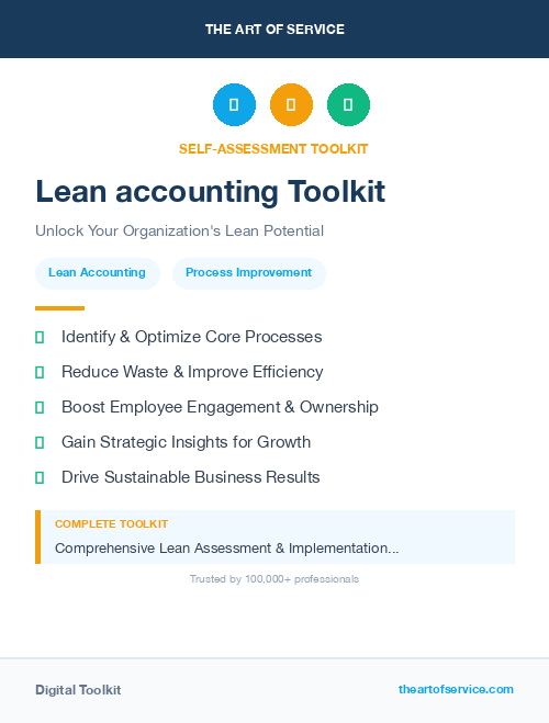 Lean accounting Toolkit