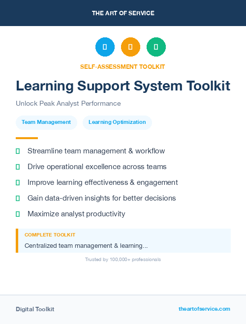 Learning Support System Toolkit