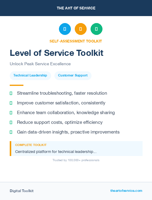 Level of Service Toolkit