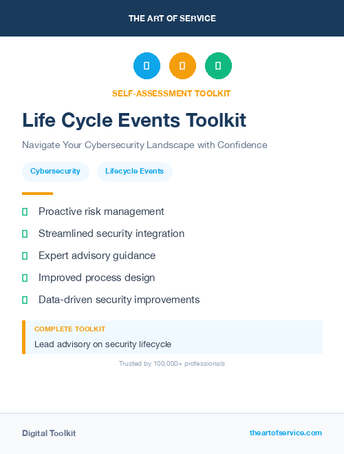 Life Cycle Events Toolkit
