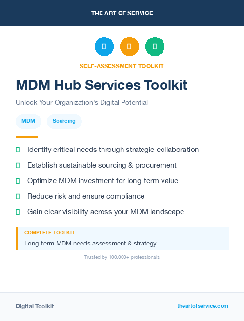 MDM Hub Services Toolkit