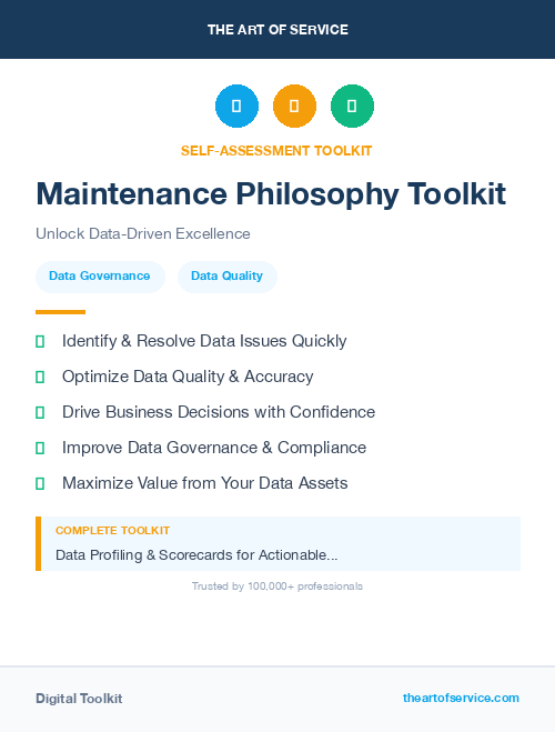 Maintenance Philosophy Toolkit