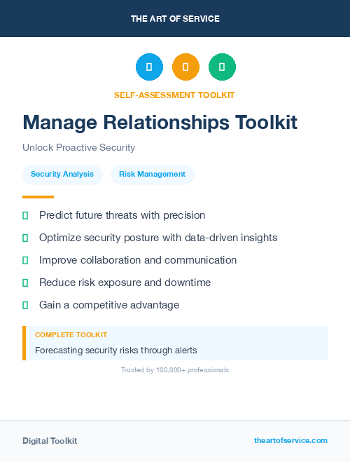 Manage Relationships Toolkit