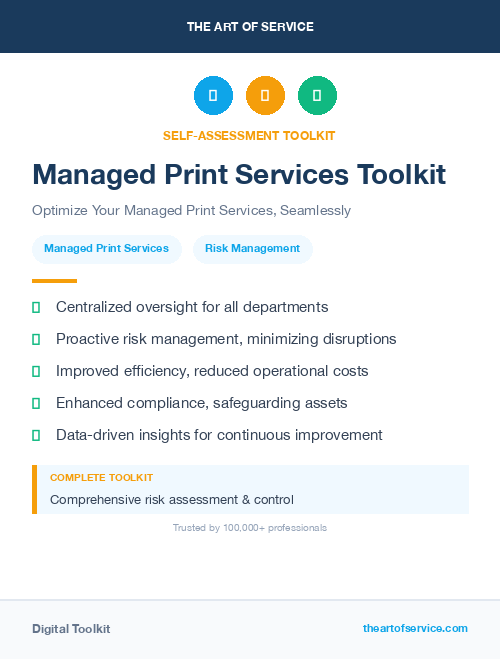 Managed Print Services Toolkit