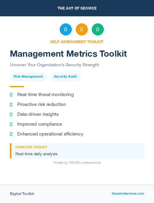 Management Metrics Toolkit