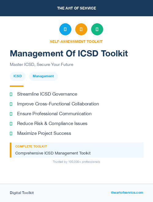 Management Of ICSD Toolkit