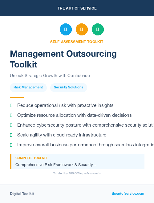 Management Outsourcing Toolkit
