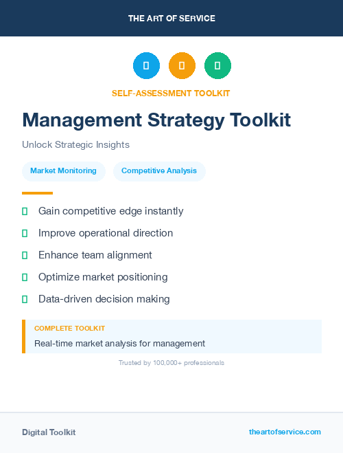 Management Strategy Toolkit