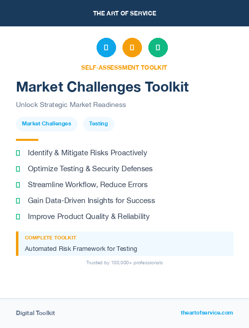 Market Challenges Toolkit