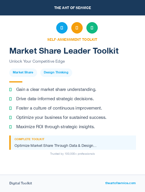 Market Share Leader Toolkit