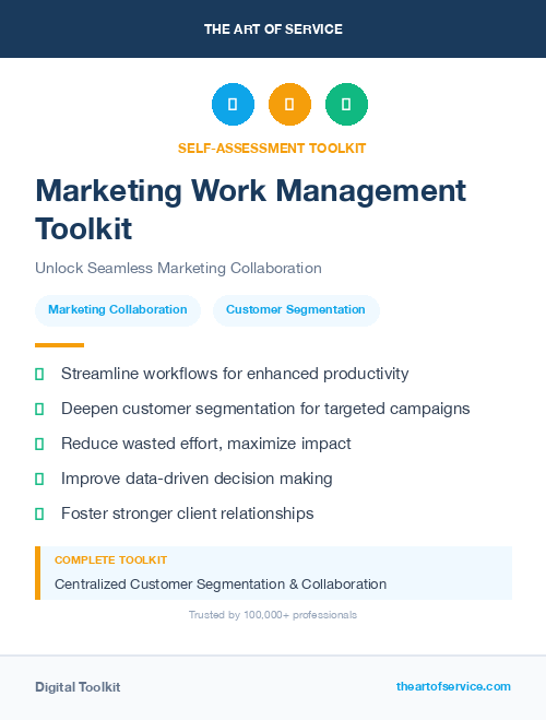 Marketing Work Management Toolkit