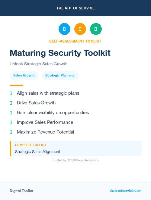 Maturing Security Toolkit
