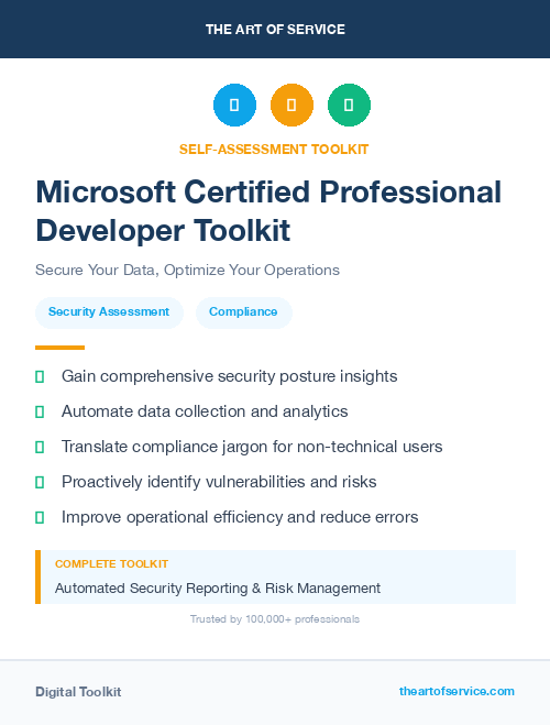 Microsoft Certified Professional Developer Toolkit