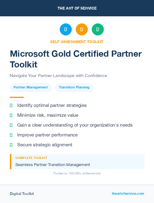 Microsoft Gold Certified Partner Toolkit