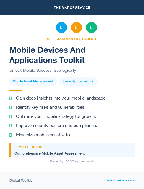 Mobile Devices And Applications Toolkit