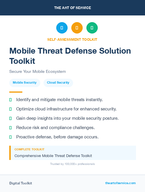 Mobile Threat Defense Solution Toolkit
