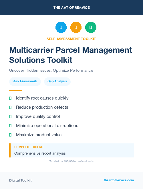 Multicarrier Parcel Management Solutions Toolkit