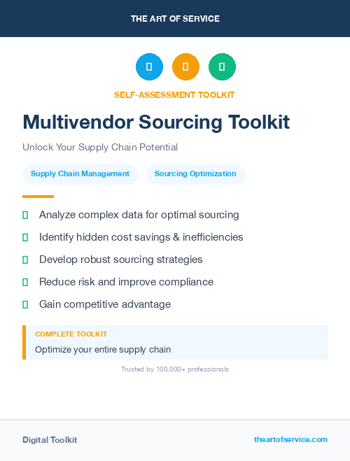 Multivendor Sourcing Toolkit