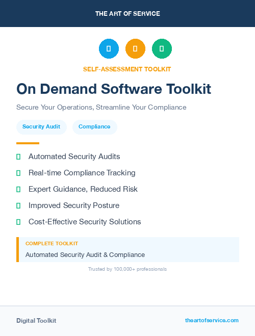 On Demand Software Toolkit