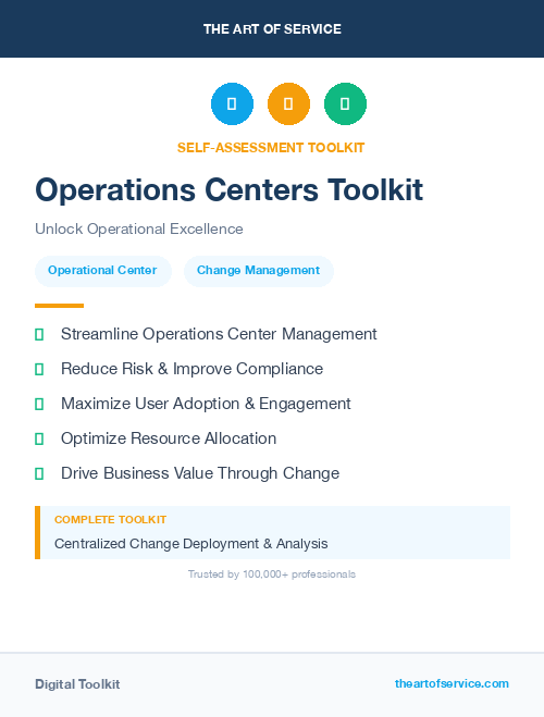 Operations Centers Toolkit