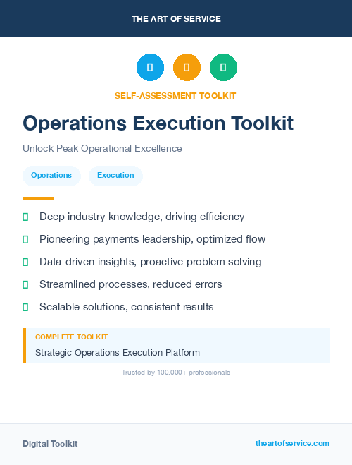Operations Execution Toolkit