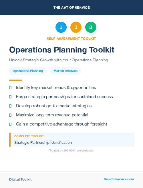 Operations Planning Toolkit