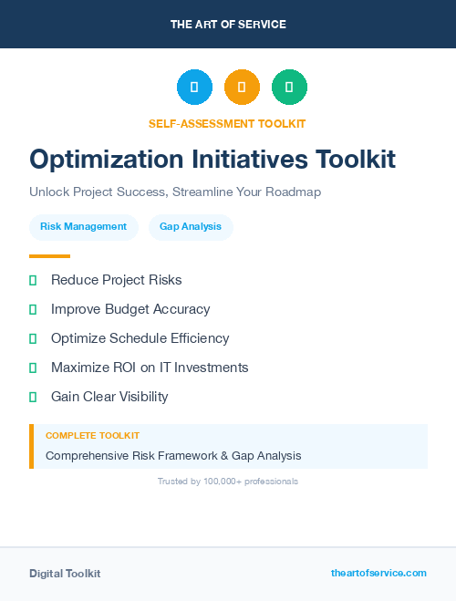 Optimization Initiatives Toolkit