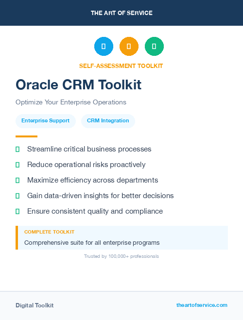 Oracle CRM Toolkit