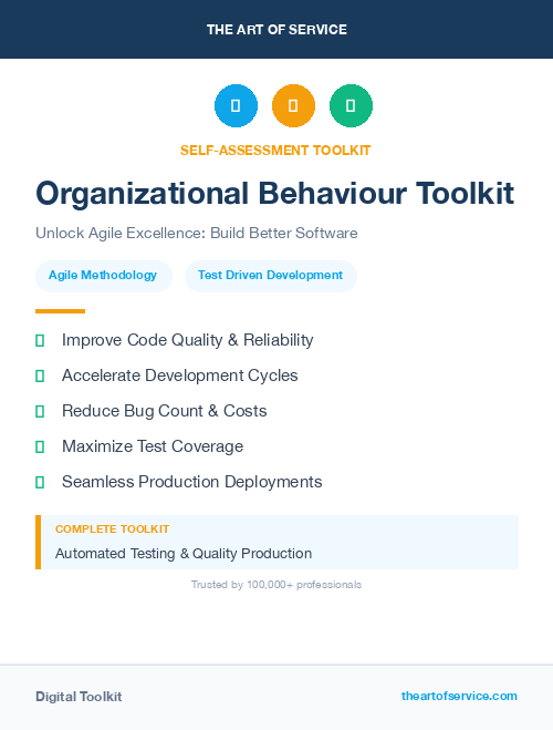 Organizational Behaviour Toolkit