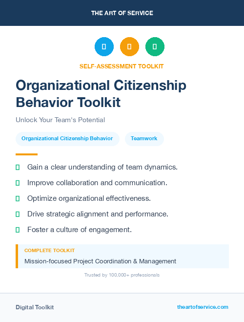 Organizational Citizenship Behavior Toolkit