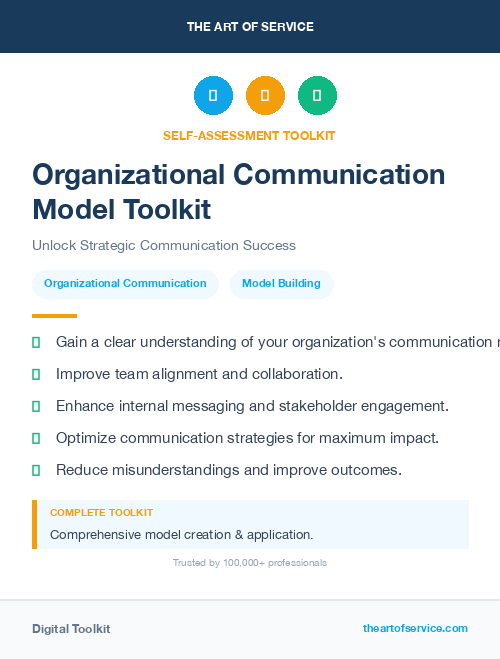 Organizational Communication Model Toolkit