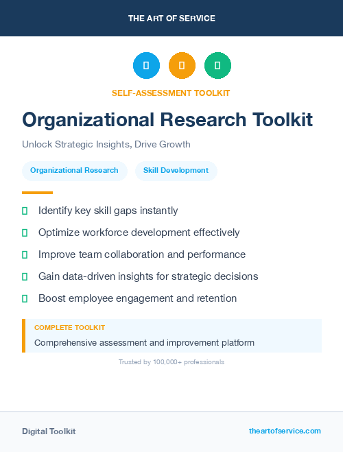 Organizational Research Toolkit