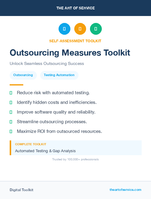 Outsourcing Measures Toolkit