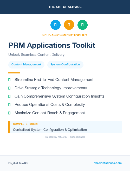PRM Applications Toolkit