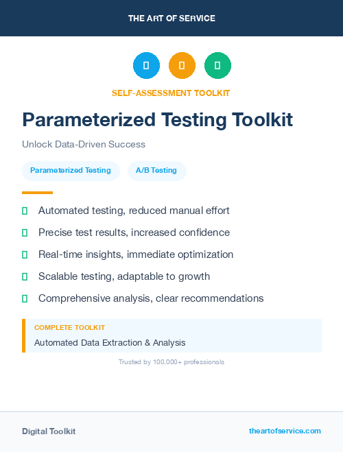 Parameterized Testing Toolkit