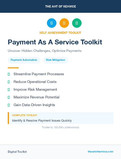 Payment As A Service Toolkit