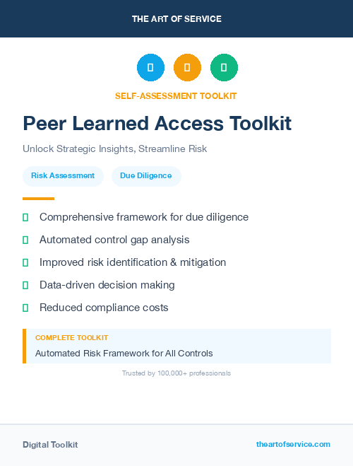 Peer Learned Access Toolkit