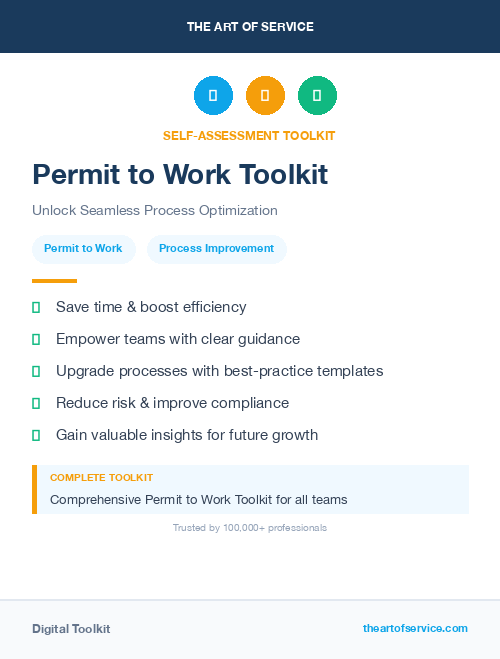 Permit to Work Toolkit