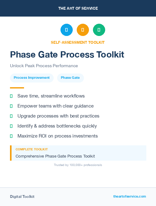 Phase Gate Process Toolkit