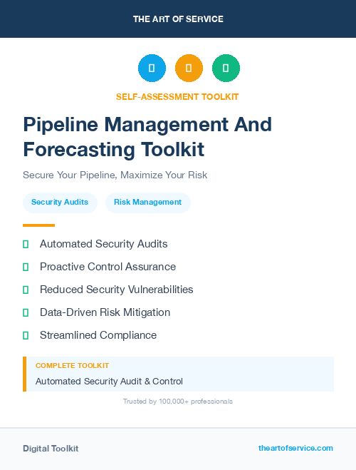 Pipeline Management And Forecasting Toolkit