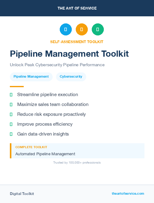Pipeline Management Toolkit