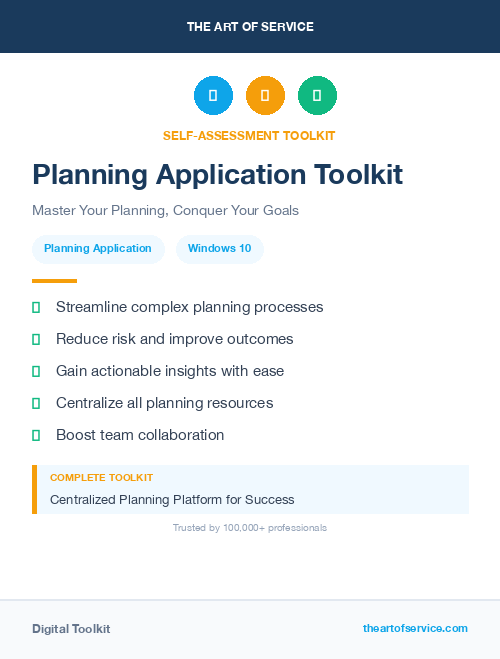 Planning Application Toolkit