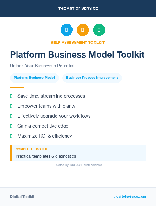 Platform Business Model Toolkit