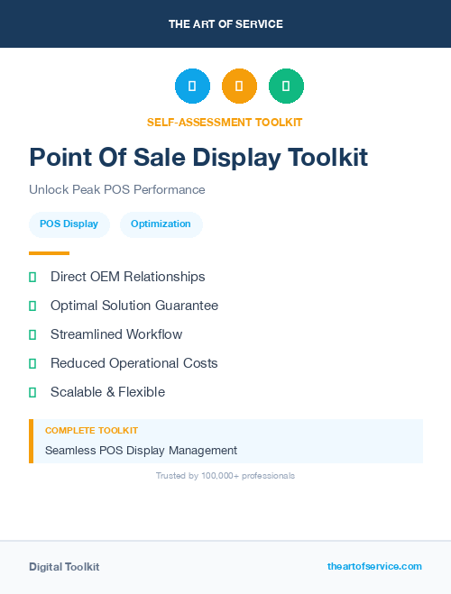 Point Of Sale Display Toolkit