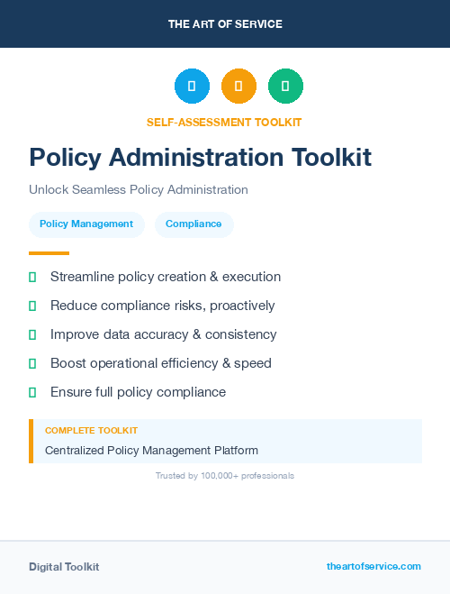 Policy Administration Toolkit