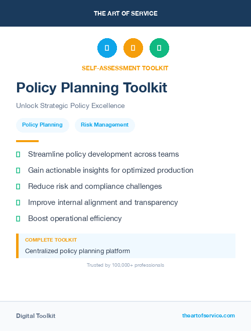 Policy Planning Toolkit