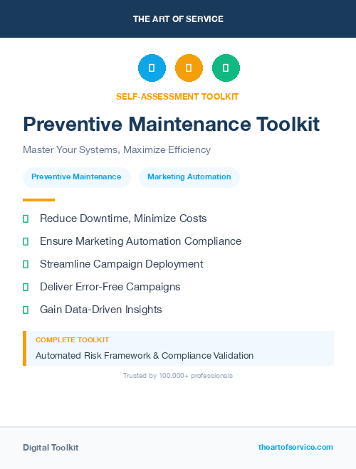 Preventive Maintenance Toolkit