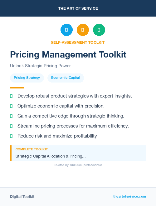 Pricing Management Toolkit