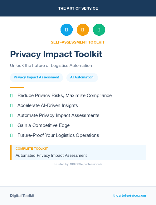 Privacy Impact Toolkit