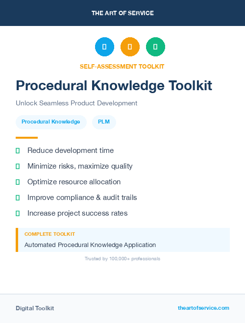 Procedural Knowledge Toolkit